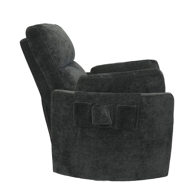 Rogers Power Recliner, Charcoal Gray - view 4
