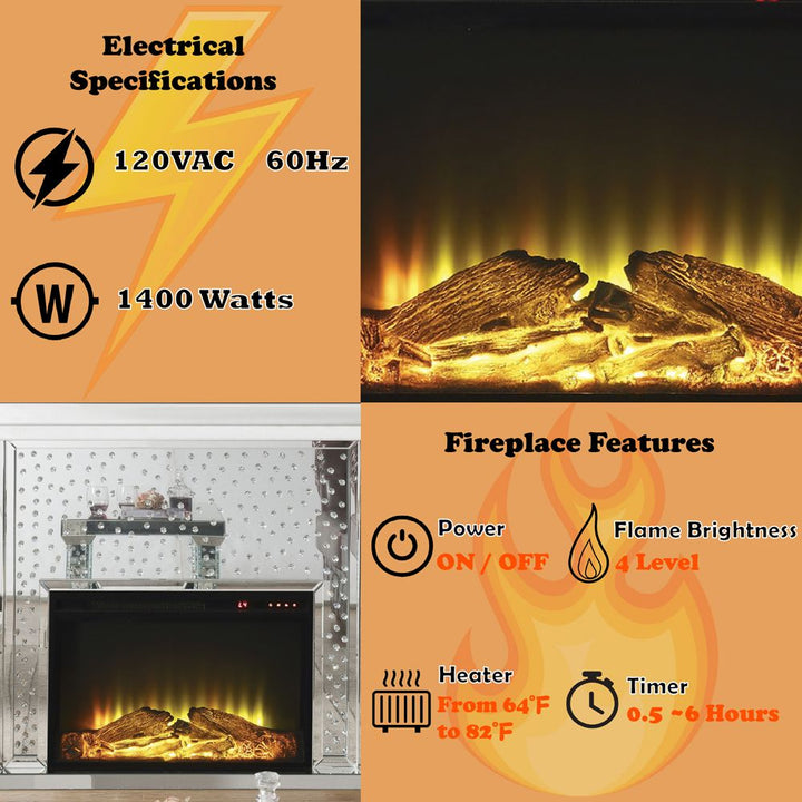 Nysa Fireplace – features callout