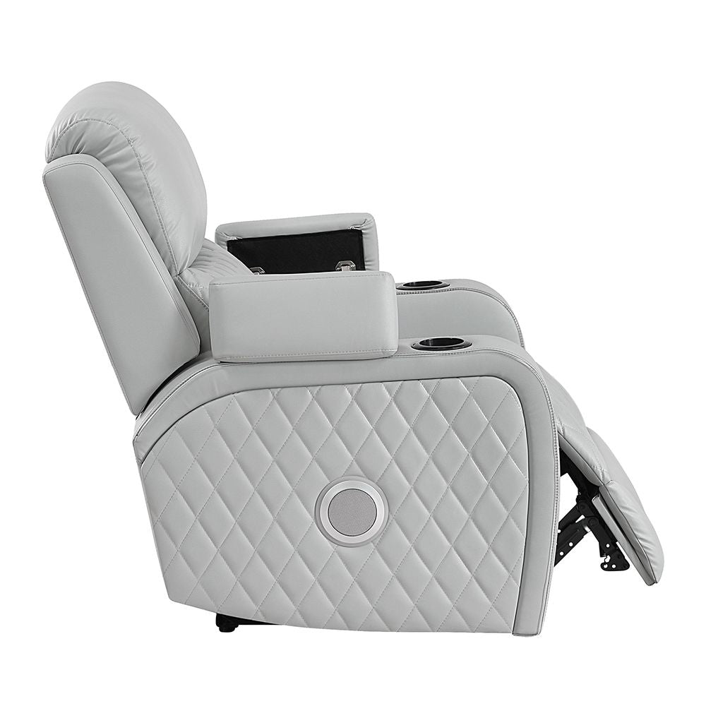 Elonzo Power Motion Recliner w w/LED, Power Headrest & Speaker – view 4
