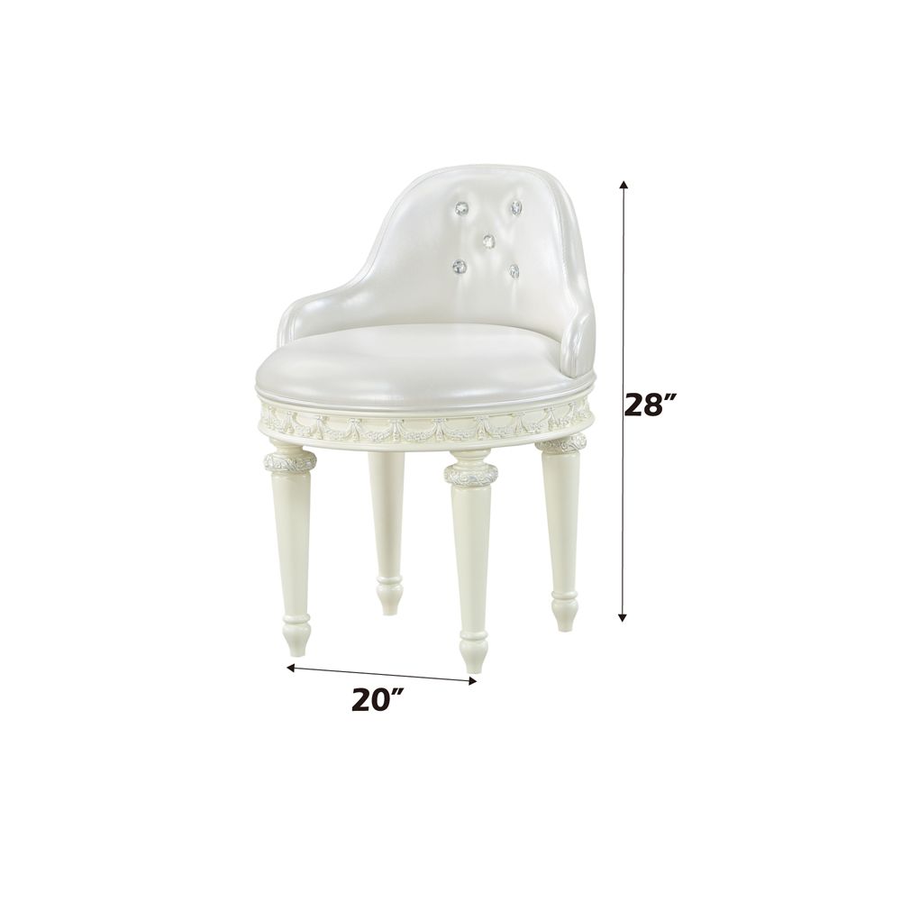 Dorothy Vanity Chair W/Swivel – dimensions diagram