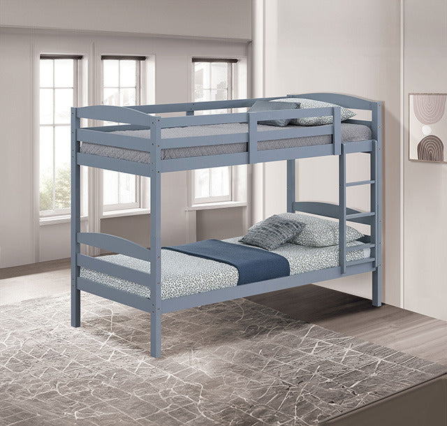Finsbury Twin Twin Bunk Bed, Gray - view 3