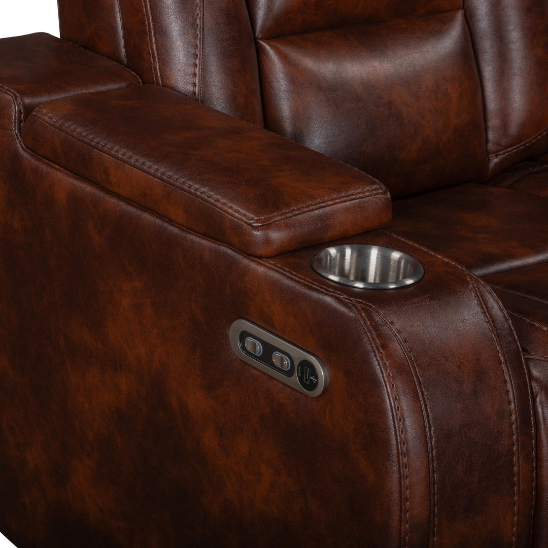 Chester Glider Recliner W/pwr Hr & Fr-Brown