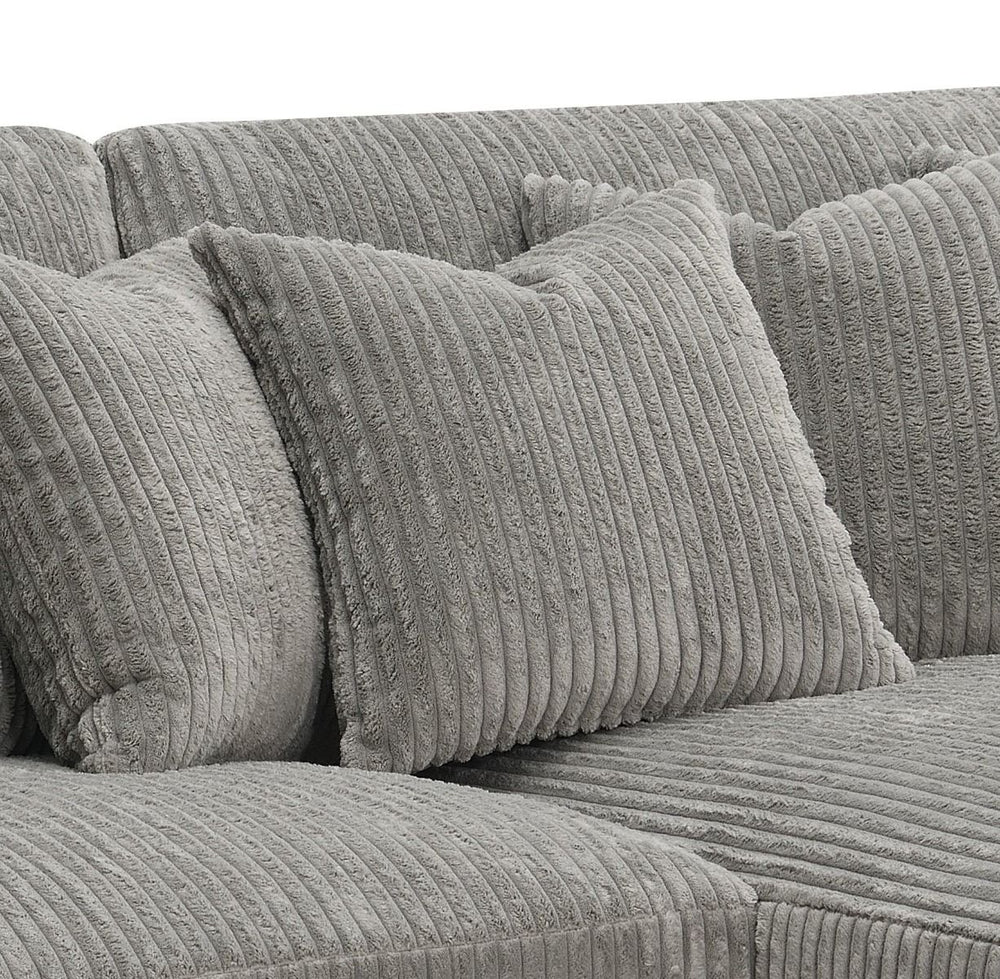 Tavia Reversible Sectional Sofa with 6 Pillows