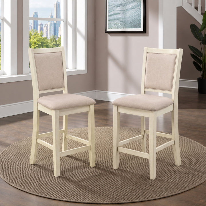 Amy Counter Chair (2/ctn)-Bisque