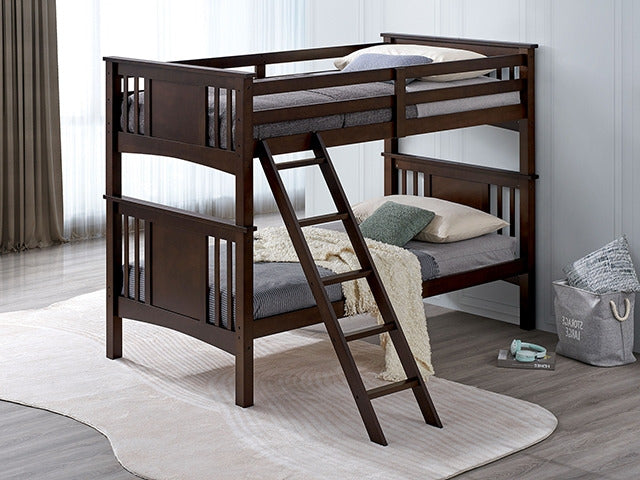 Spring Creek Twin/Twin Bunk Bed, Dark Walnut - view 2