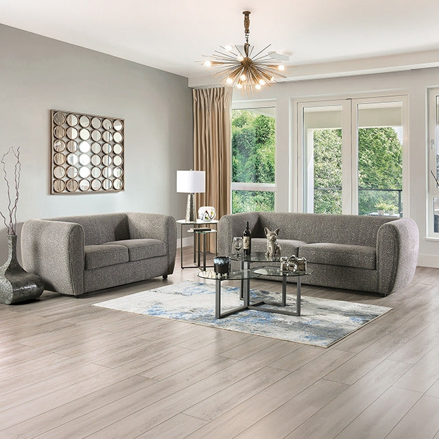 Verdal Loveseat, Charcoal Gray - view 2