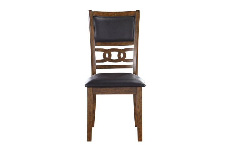 Gia 5 Pc 47" Round Dining Table &amp; 4 Chairs-Brown