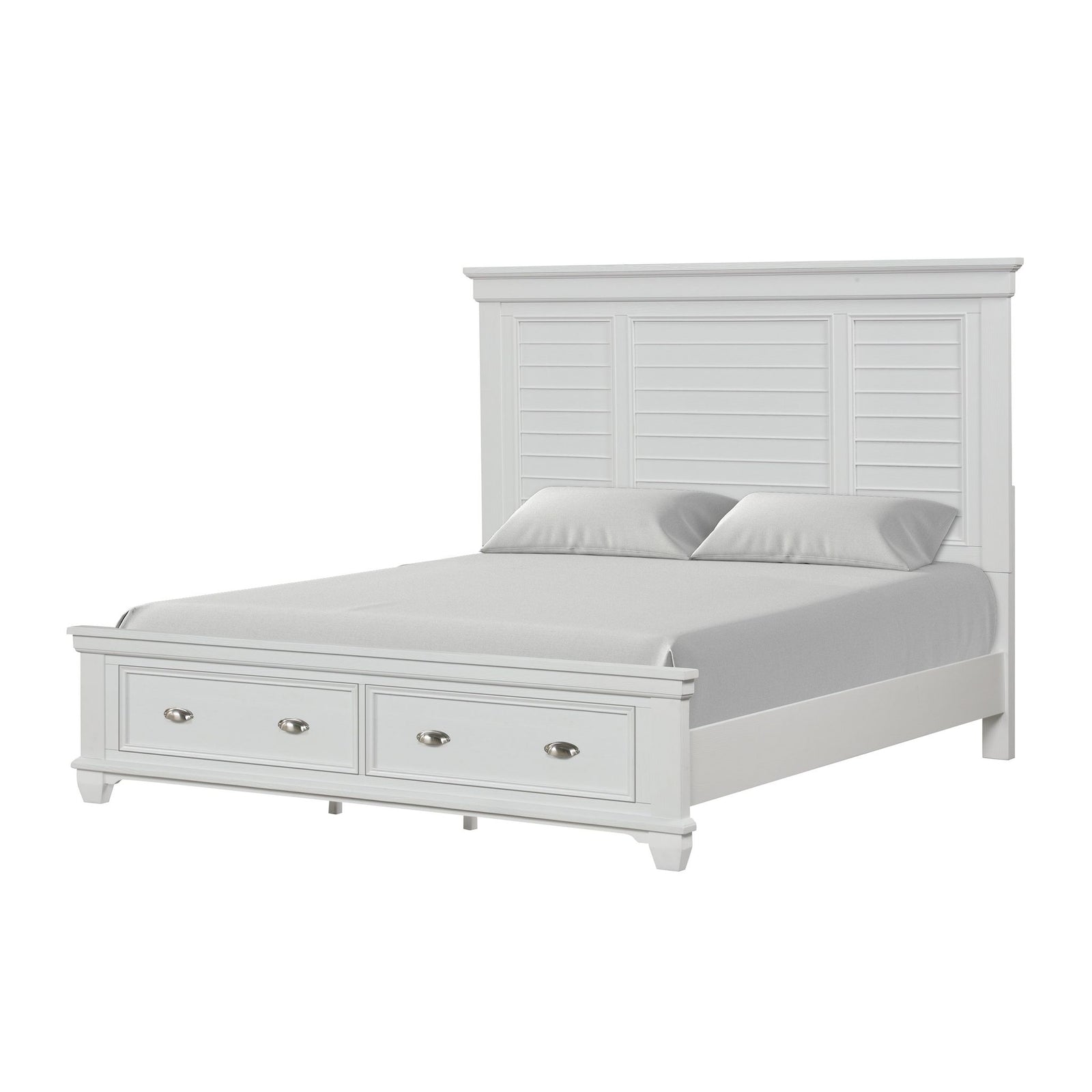 Jamestown 6/0 WK Stg Bed Rails- White