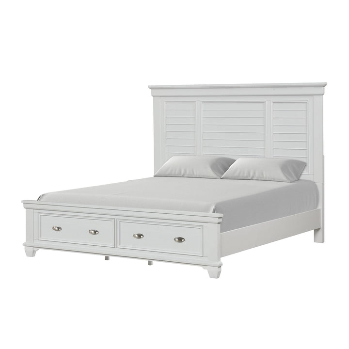 Jamestown 6/0 WK Stg Bed Rails- White