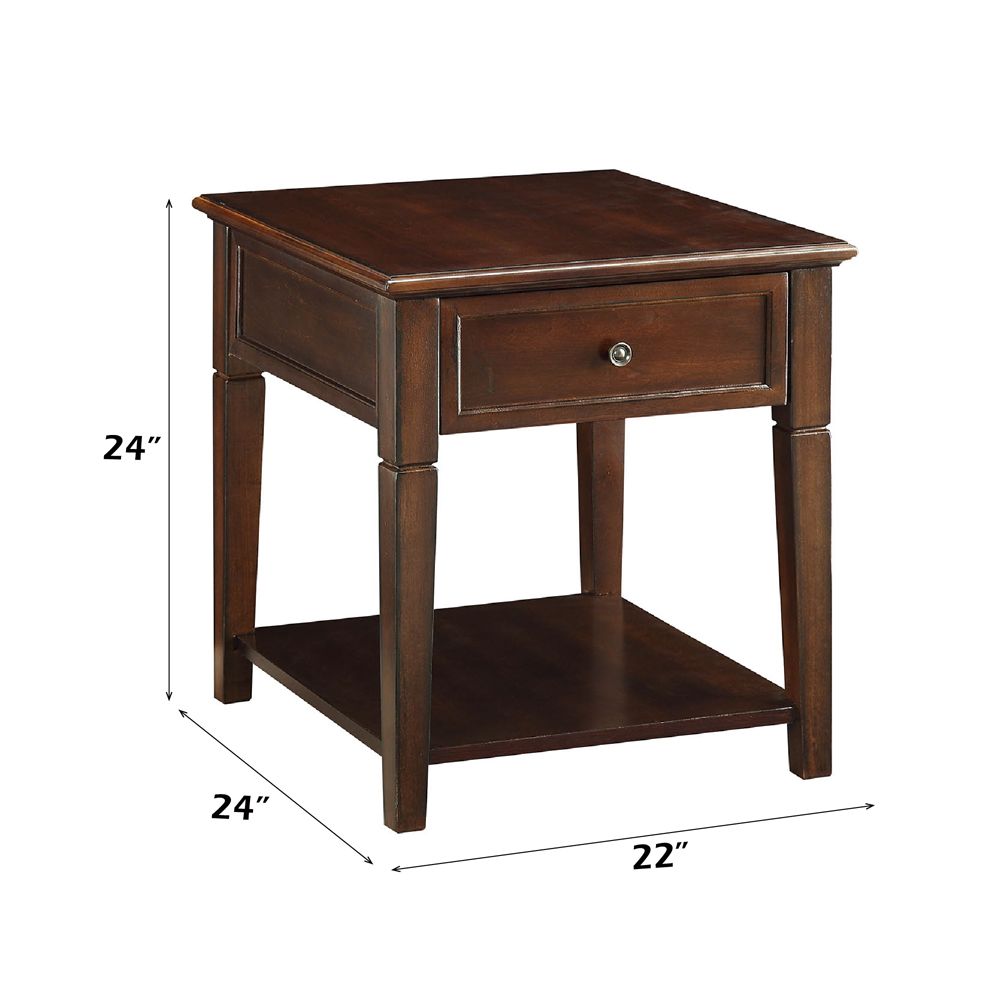Malachi End Table – dimensions diagram