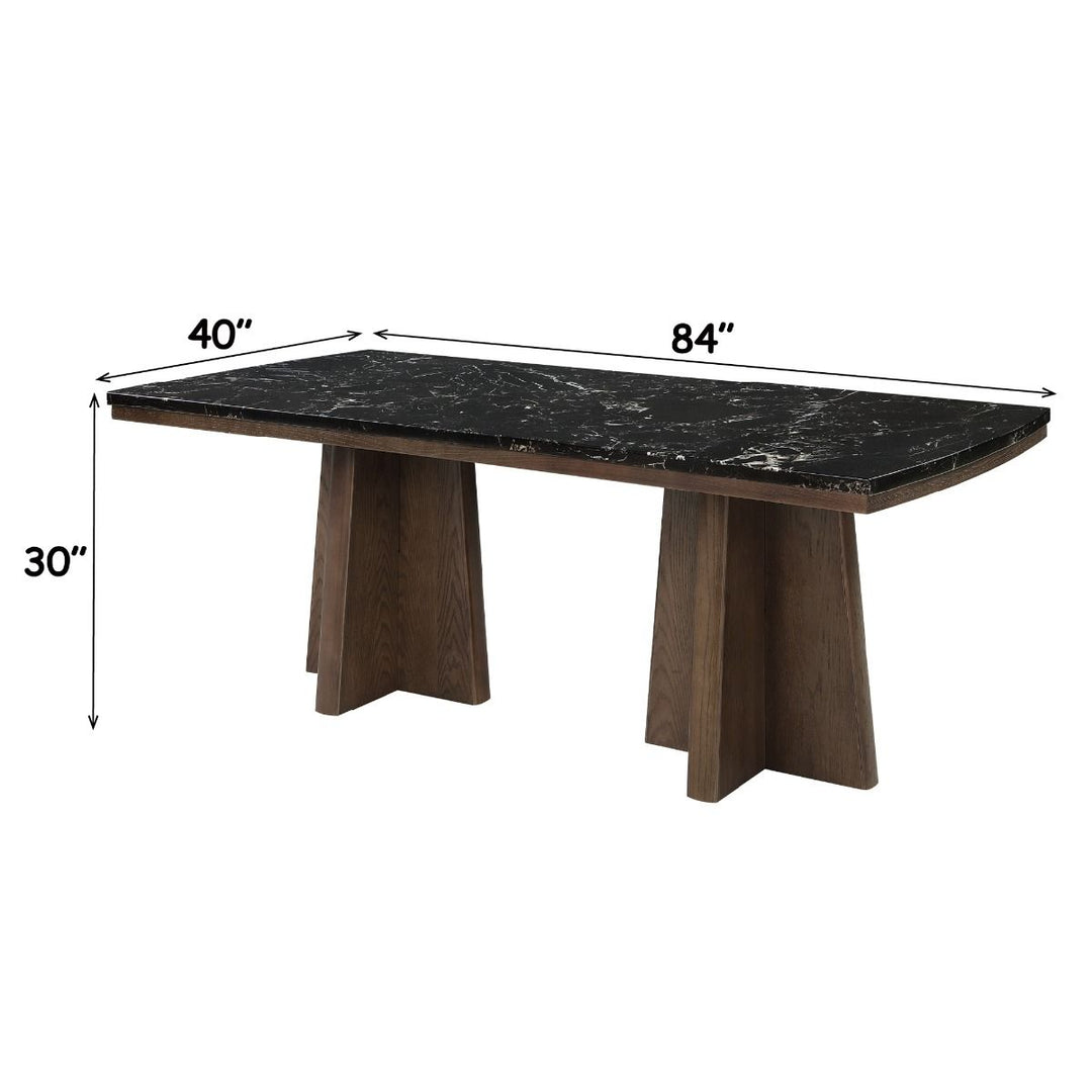 Estella Dining Table w/Marble Top – dimensions diagram