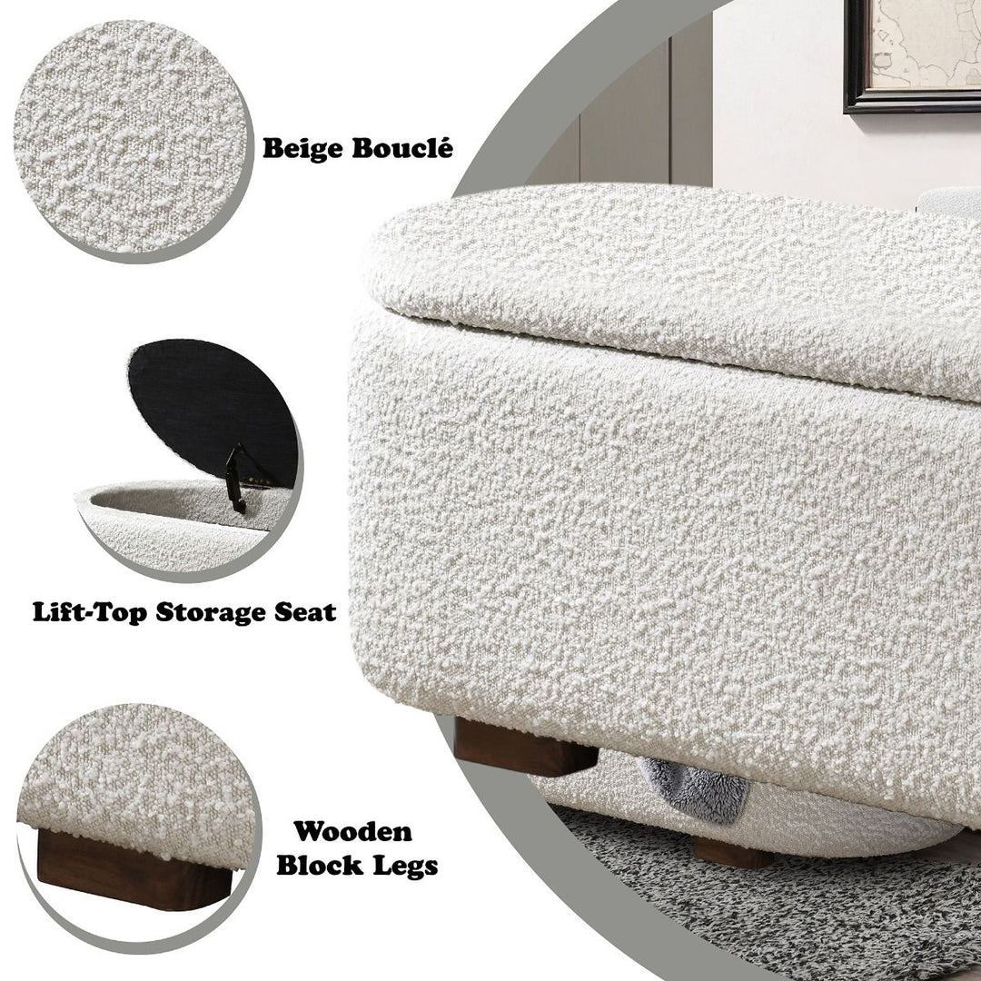 Sandro Bench w/Storage – features callout