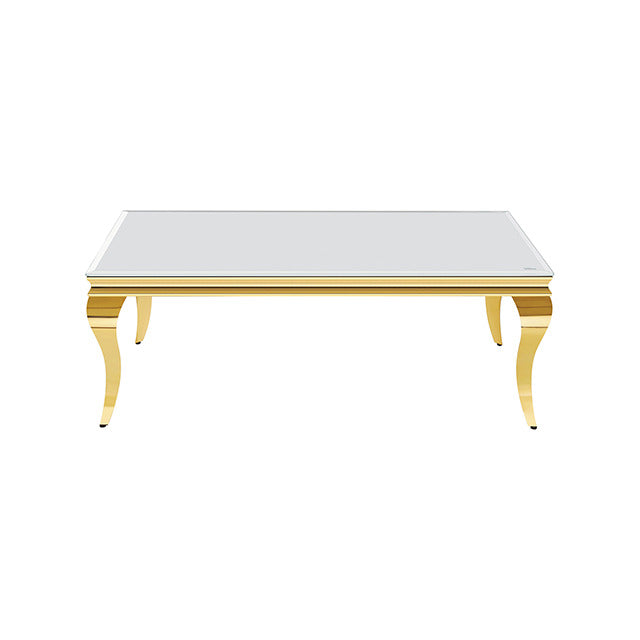 Wetzikon Coffee Table, Gold/White - view 3