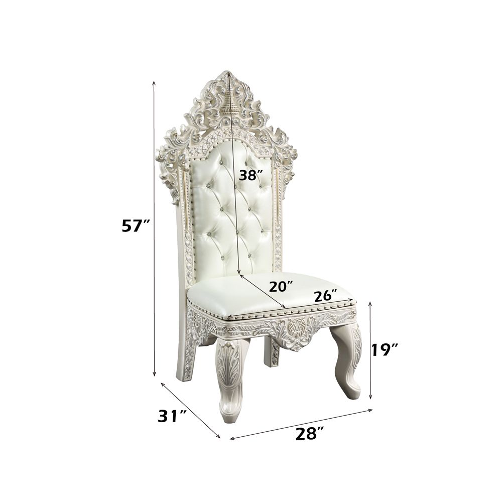 Adara Side Chair (Set-2) – dimensions diagram
