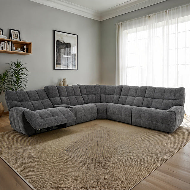 Southwold Power Sectional, Dark Gray - view 4