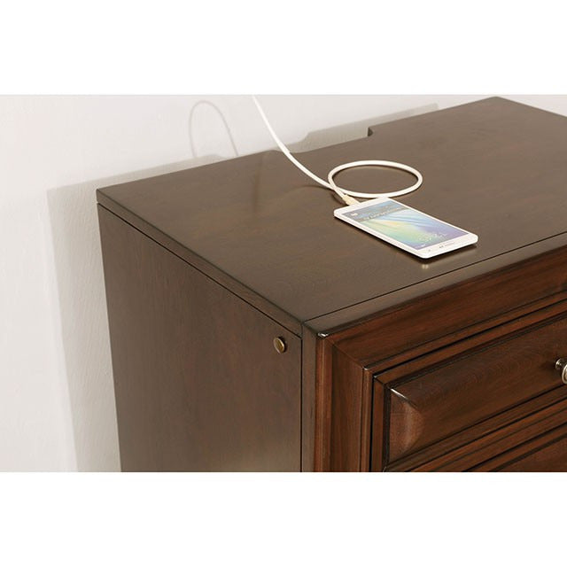 Brandt Night Stand, Brown Cherry - view 2