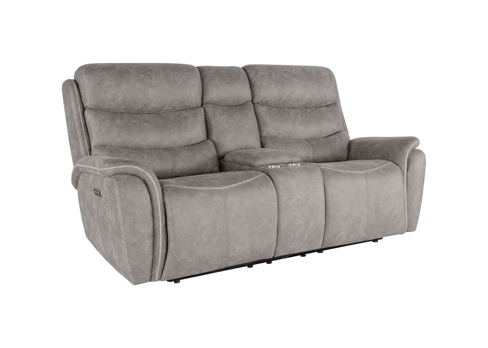 Kamari Console Loveseat W/pwr Hr & Fr-Gray