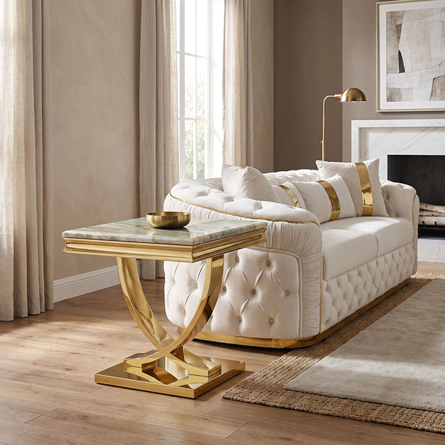 Wettingen End Table, Gold/Green - view 4