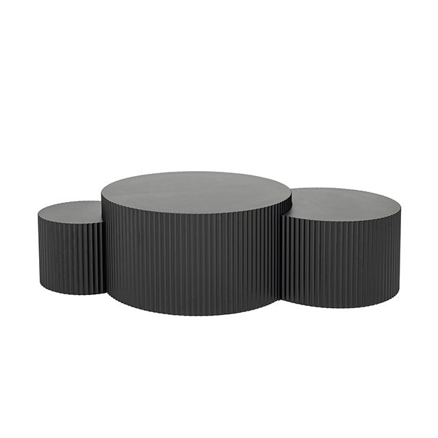 Narella 3 Pc. Coffee Table Set, Black - view 8