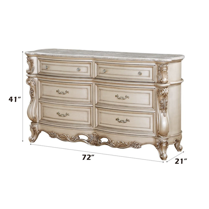 Gorsedd Dresser with Marble Top