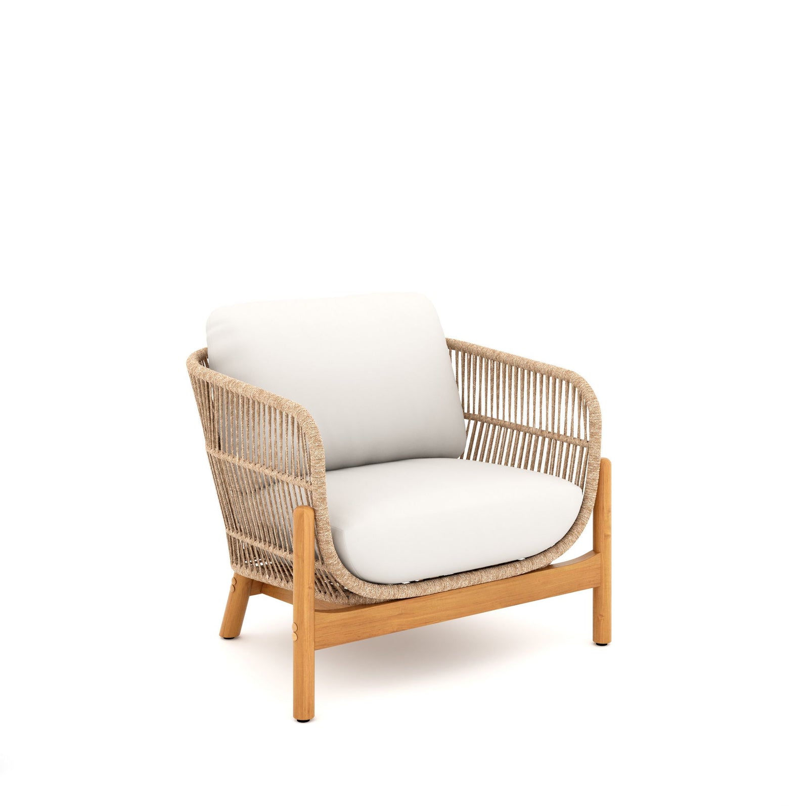 Solstice Rope Club  Chair-Linen Beige