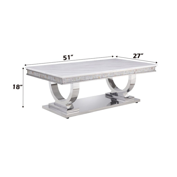 Zander Coffee Table – dimensions diagram