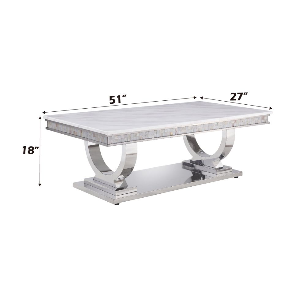 Zander Coffee Table – dimensions diagram
