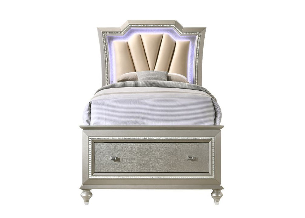 Kaitlyn Full Bed with Led & Storage