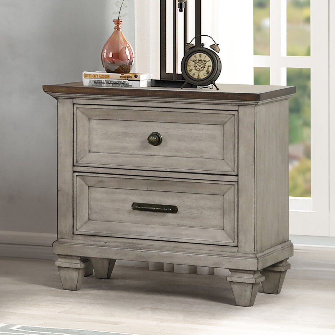 Mariana Nightstand W/usb-Vintage Creme