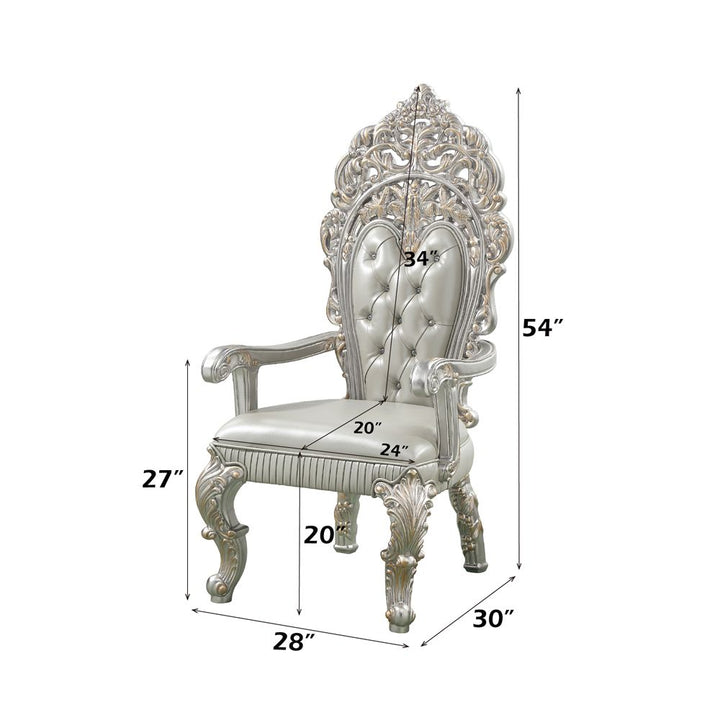 Sandoval Arm Chair (Set-2) – dimensions diagram