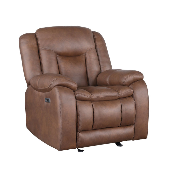 Morello  Glider Recliner W/pwr Fr- Brown