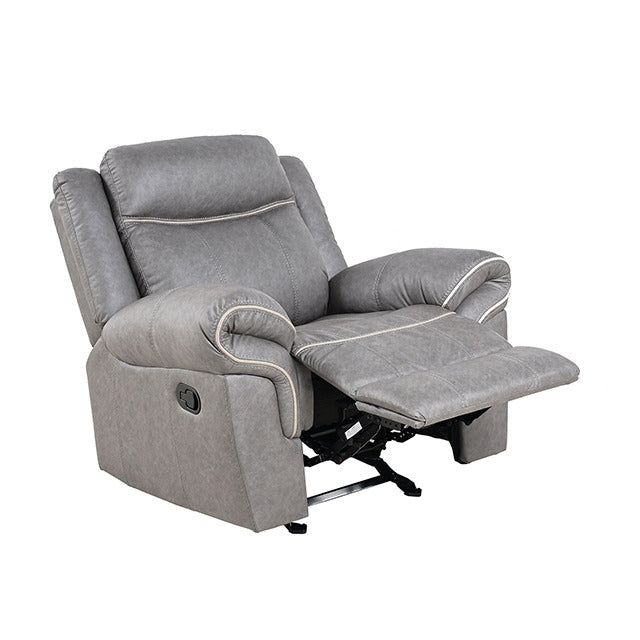 Agata Glider Recliner, Dark Gray