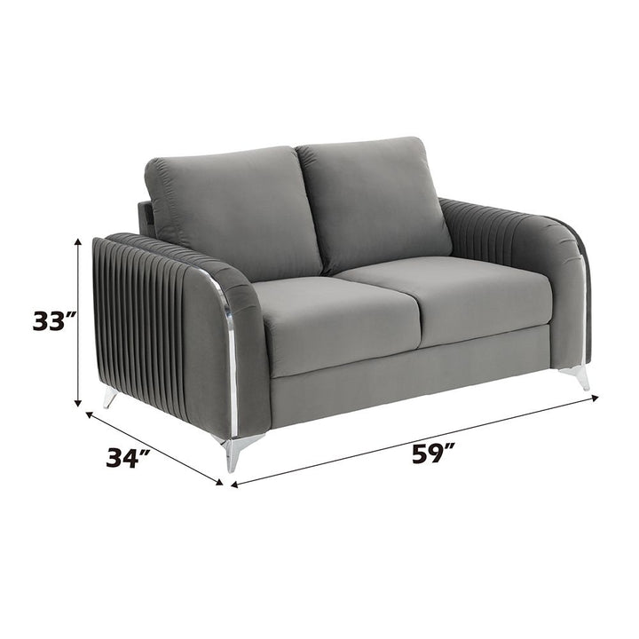 Wenona Loveseat – line drawing