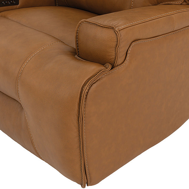 Dallas Oversized Power Recliner, Camel Brown - view 9