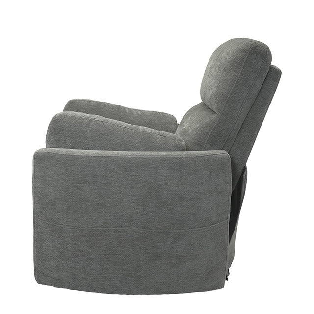 Rogers Power Recliner, Light Gray - view 9