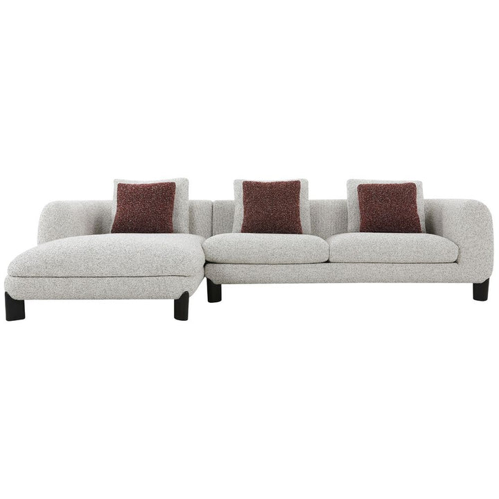 Mardi Sectional Sofa with 6 Pillows