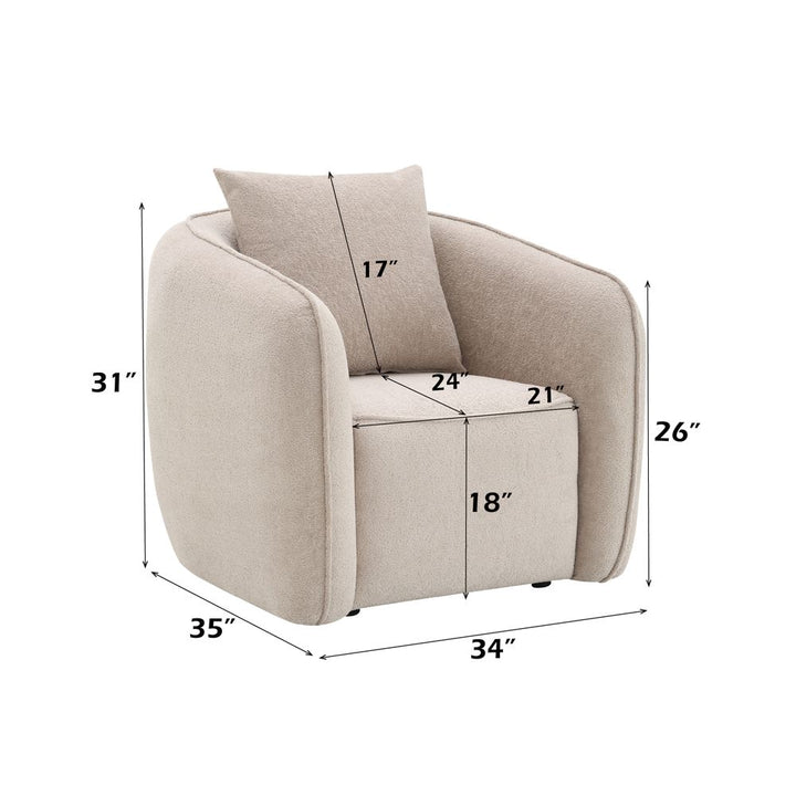 Keith Chair w/Pillow – dimensions diagram