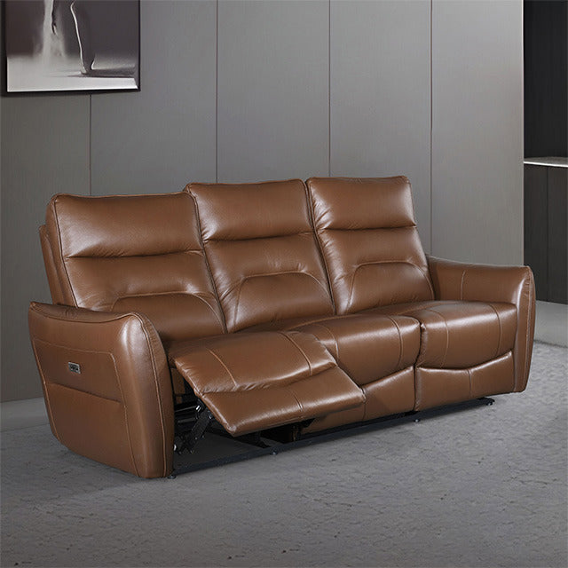 Terentius Power Sofa, Caramel Brown
