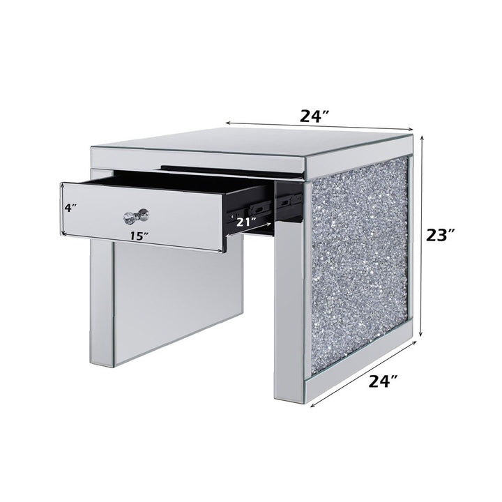 Noralie End Table – dimensions diagram