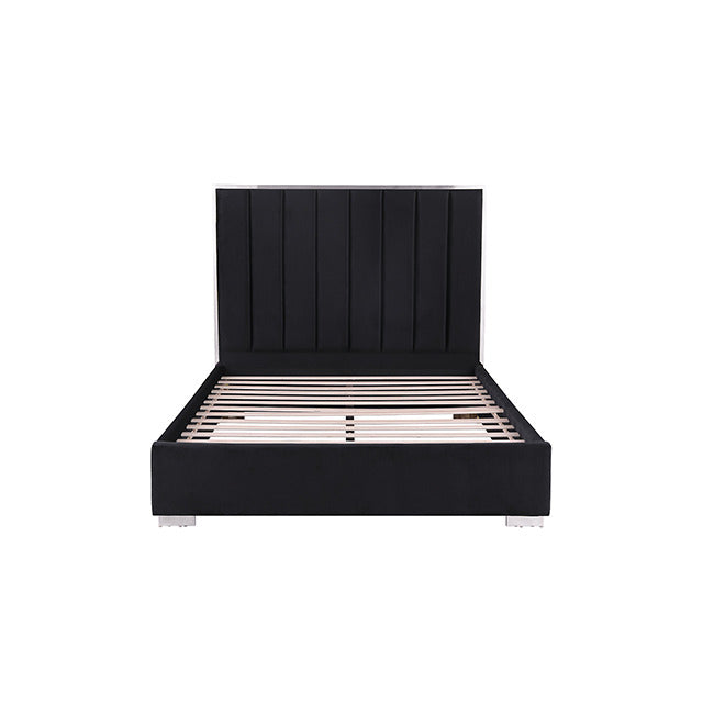 Nespoli Bed, Black/Chrome - view 2