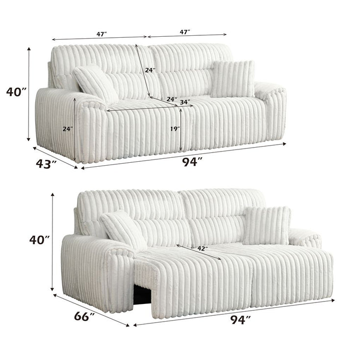 Jaya Power Motion Sofa with Sleeper &amp; USB Port