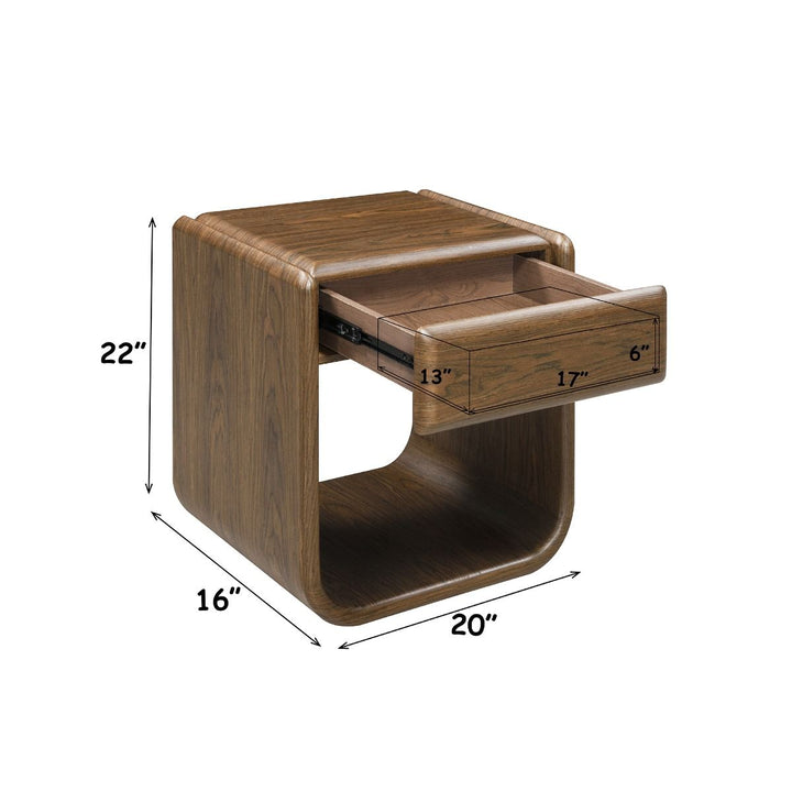 Lanza End Table w/Drawer – dimensions diagram
