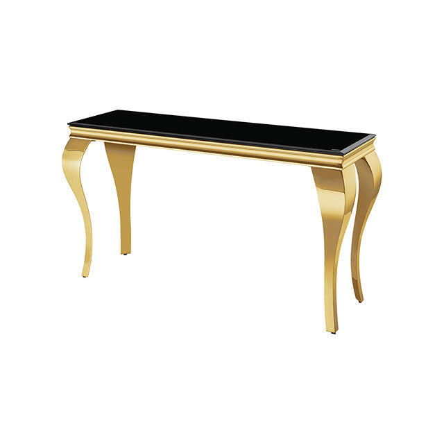 Wetzikon Sofa Table, Black/Gold