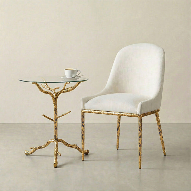 Sarna Side Table, Matte Gold - view 4