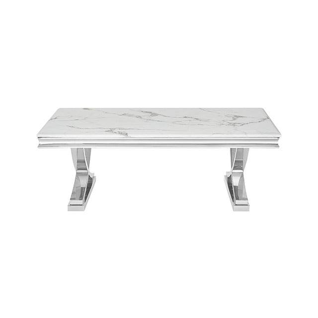 Wettingen Coffee Table, White/Chrome