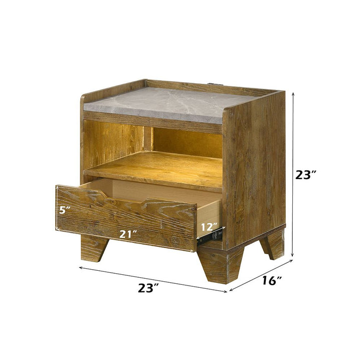 Garcia Nightstand with LED