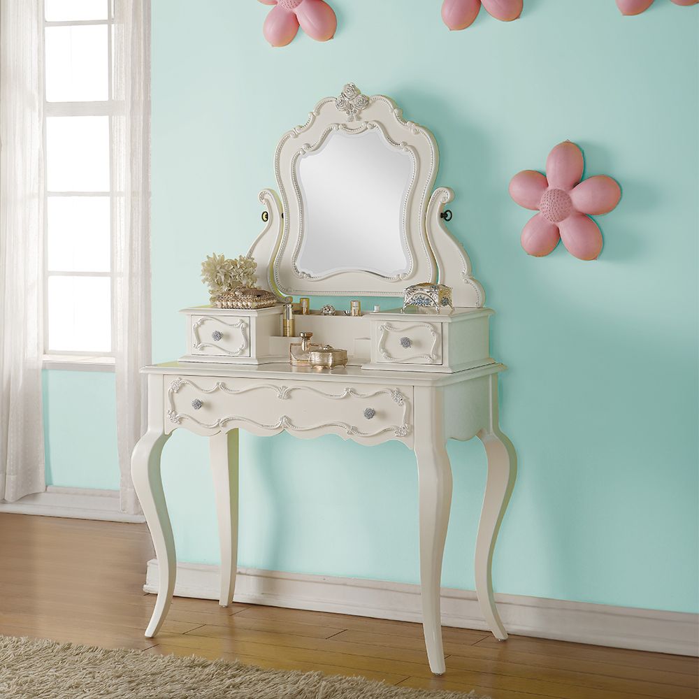 Edalene Vanity Desk with Mirror