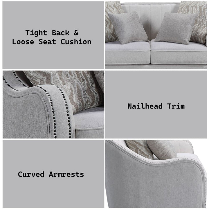 Mahler Loveseat with 4 Pillows