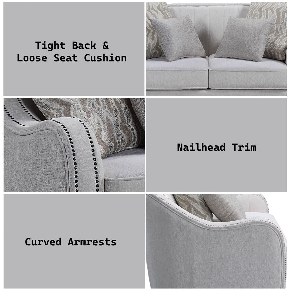Mahler Loveseat with 4 Pillows
