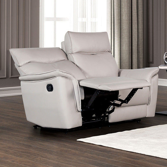 Bienne Loveseat Manual Recliner, Taupe